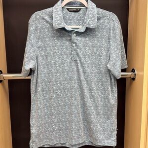 7 DIAMONDS Shirt Mens Medium 4-Way Stretch Short Sleeve Golf Polo